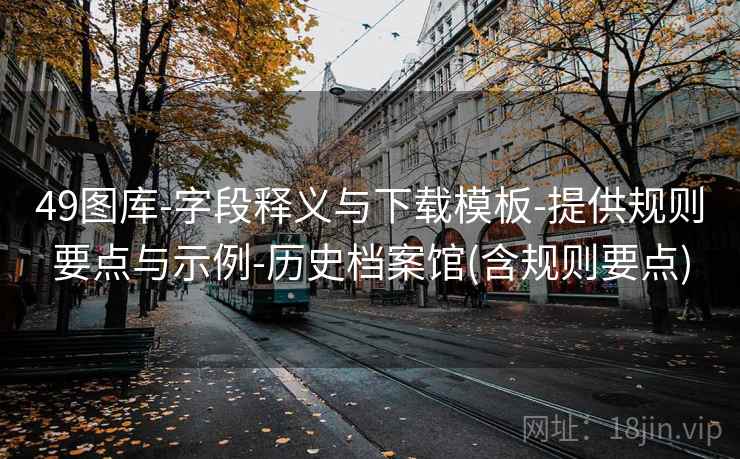 49图库-字段释义与下载模板-提供规则要点与示例-历史档案馆(含规则要点)  第2张